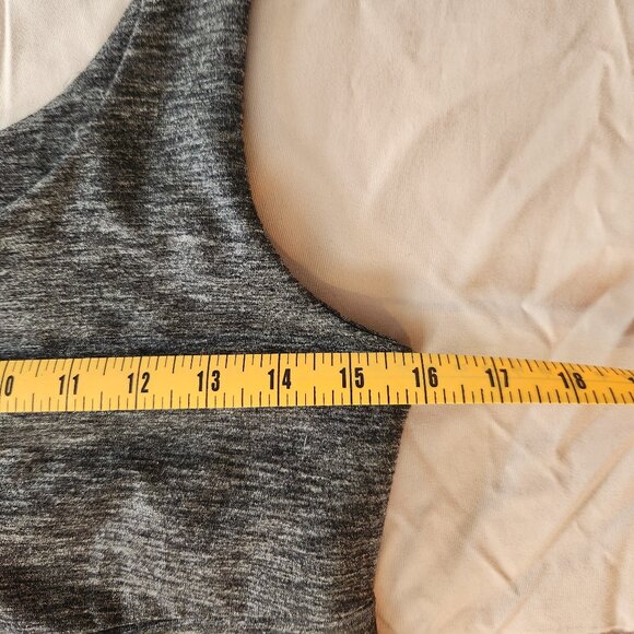 KUHL Mova Aktiv charcoal grey tank dress cutout back - Picture 8 of 11